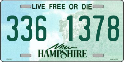 NH license plate 3361378