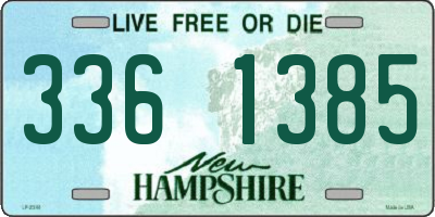 NH license plate 3361385