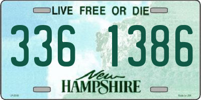 NH license plate 3361386