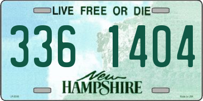 NH license plate 3361404