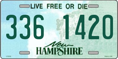 NH license plate 3361420