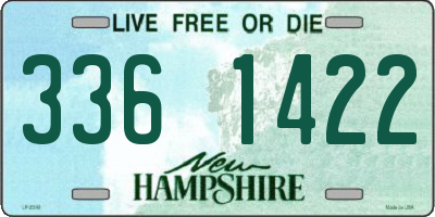 NH license plate 3361422