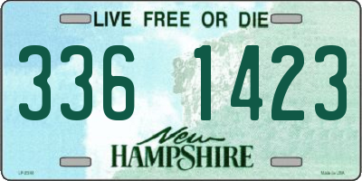 NH license plate 3361423