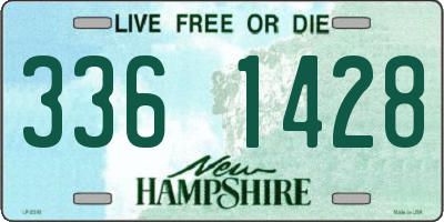 NH license plate 3361428