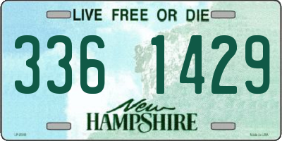 NH license plate 3361429