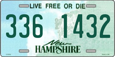 NH license plate 3361432