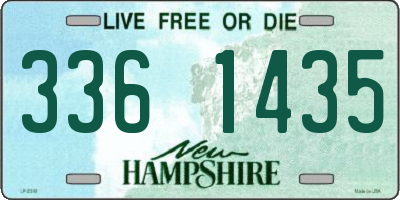 NH license plate 3361435