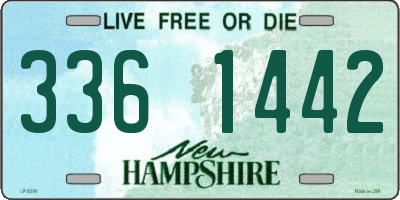 NH license plate 3361442