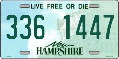 NH license plate 3361447