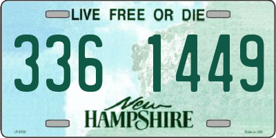 NH license plate 3361449