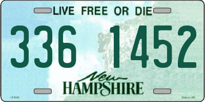 NH license plate 3361452