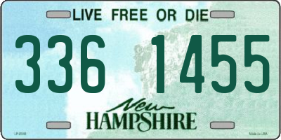 NH license plate 3361455