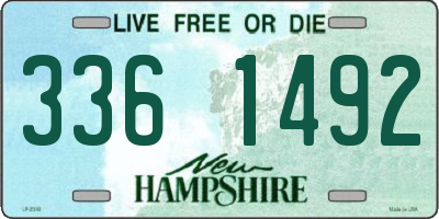 NH license plate 3361492
