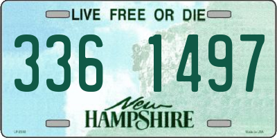 NH license plate 3361497