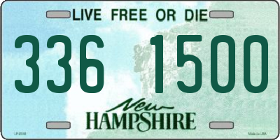 NH license plate 3361500