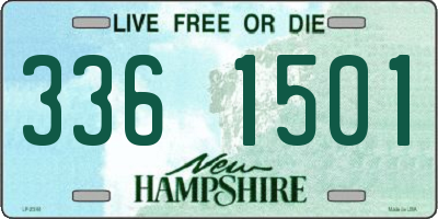NH license plate 3361501