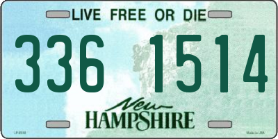 NH license plate 3361514