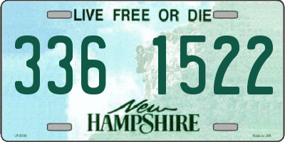NH license plate 3361522