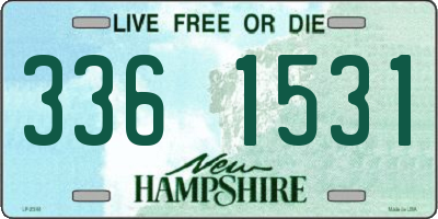 NH license plate 3361531