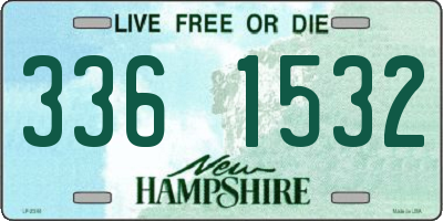 NH license plate 3361532