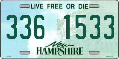 NH license plate 3361533