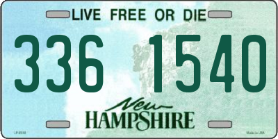 NH license plate 3361540