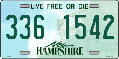 NH license plate 3361542