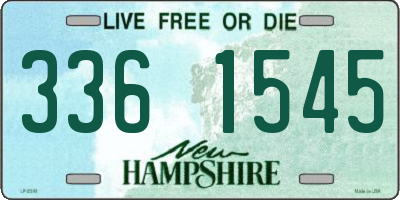 NH license plate 3361545
