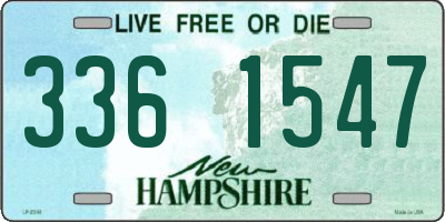 NH license plate 3361547