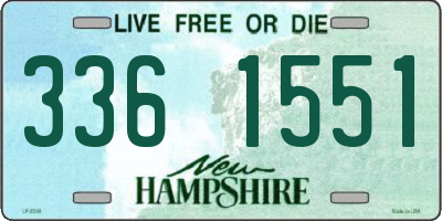 NH license plate 3361551