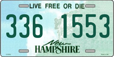 NH license plate 3361553
