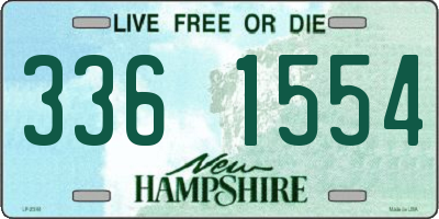 NH license plate 3361554