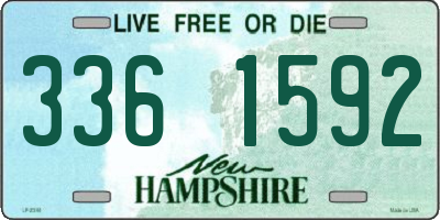 NH license plate 3361592