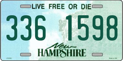 NH license plate 3361598