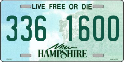NH license plate 3361600