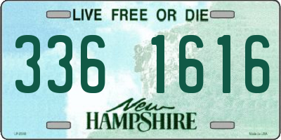 NH license plate 3361616