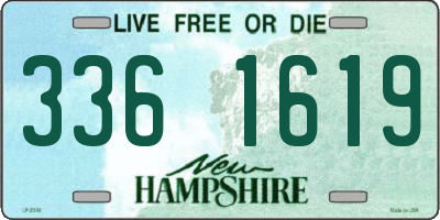 NH license plate 3361619
