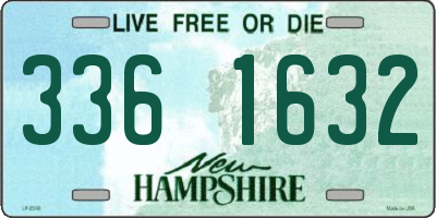 NH license plate 3361632