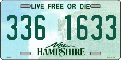 NH license plate 3361633