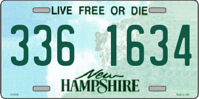 NH license plate 3361634