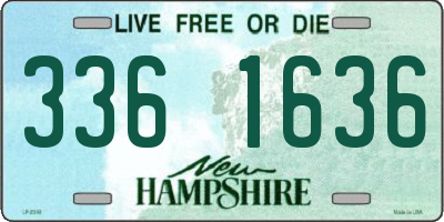 NH license plate 3361636
