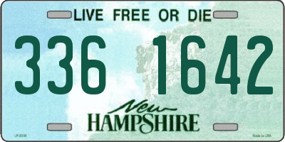 NH license plate 3361642