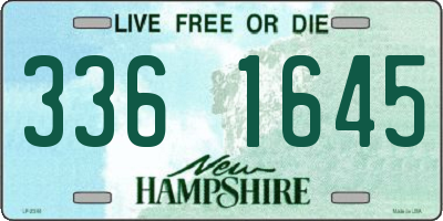 NH license plate 3361645