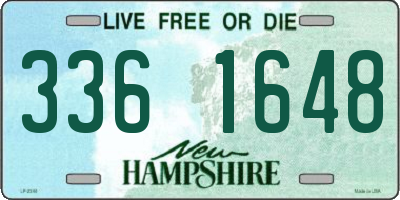 NH license plate 3361648