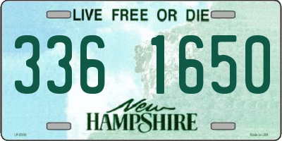 NH license plate 3361650