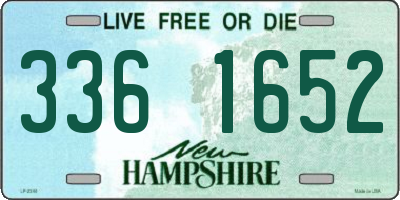 NH license plate 3361652