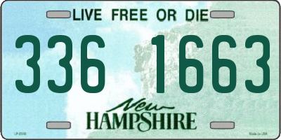NH license plate 3361663