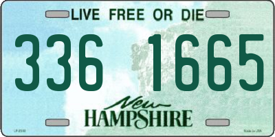 NH license plate 3361665