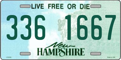 NH license plate 3361667