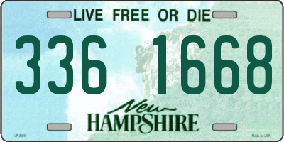 NH license plate 3361668